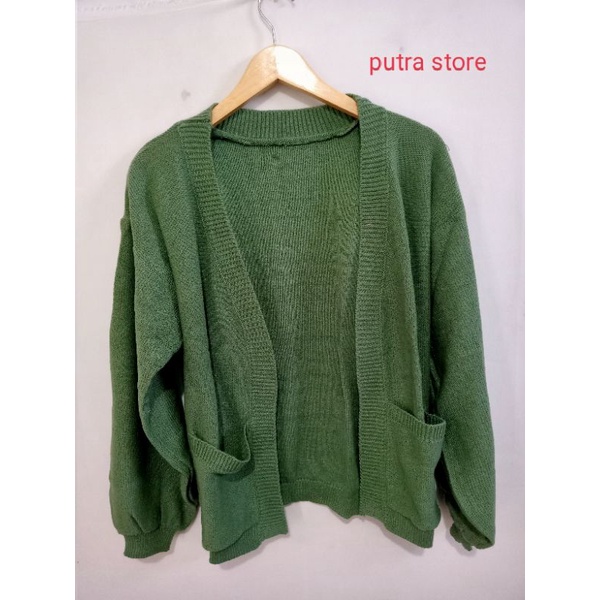 CLARA CARDIGAN RAJUT WANITA RAJUT TEBAL PUTRA STORE