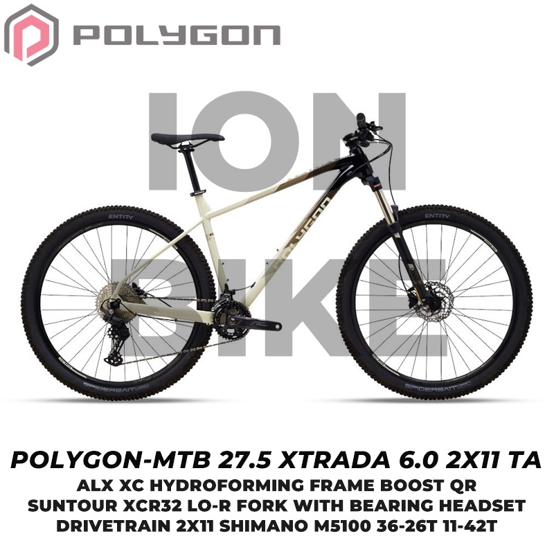 Sepeda MTB 27.5 Polygon Xtrada 6 6.0 2x11 Dual Terbaru Gunung Murah - 2 x 11 Speed