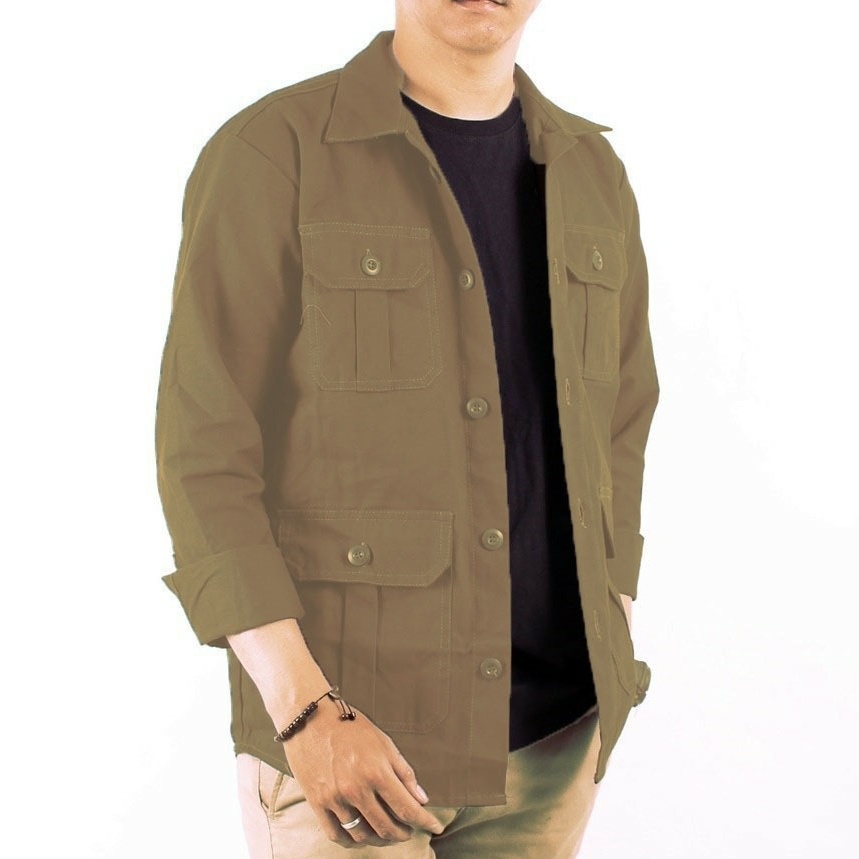 ADAM JAKET KHAKI || JAKET SEMI PARKA || JAKET PRIA DAN WANITA MASA KINI