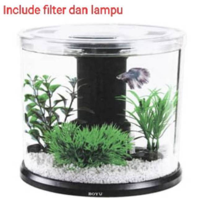 Boyu aquarium nano bulat - akrilik
