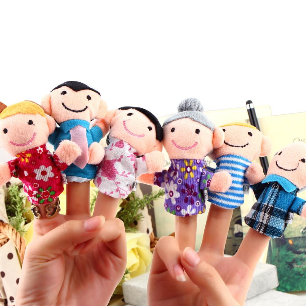 Boneka Jari Keluarga 6in1 Finger Puppets Family Story Time Telling Baby Cerita Bayi Mainan Anak Bayi