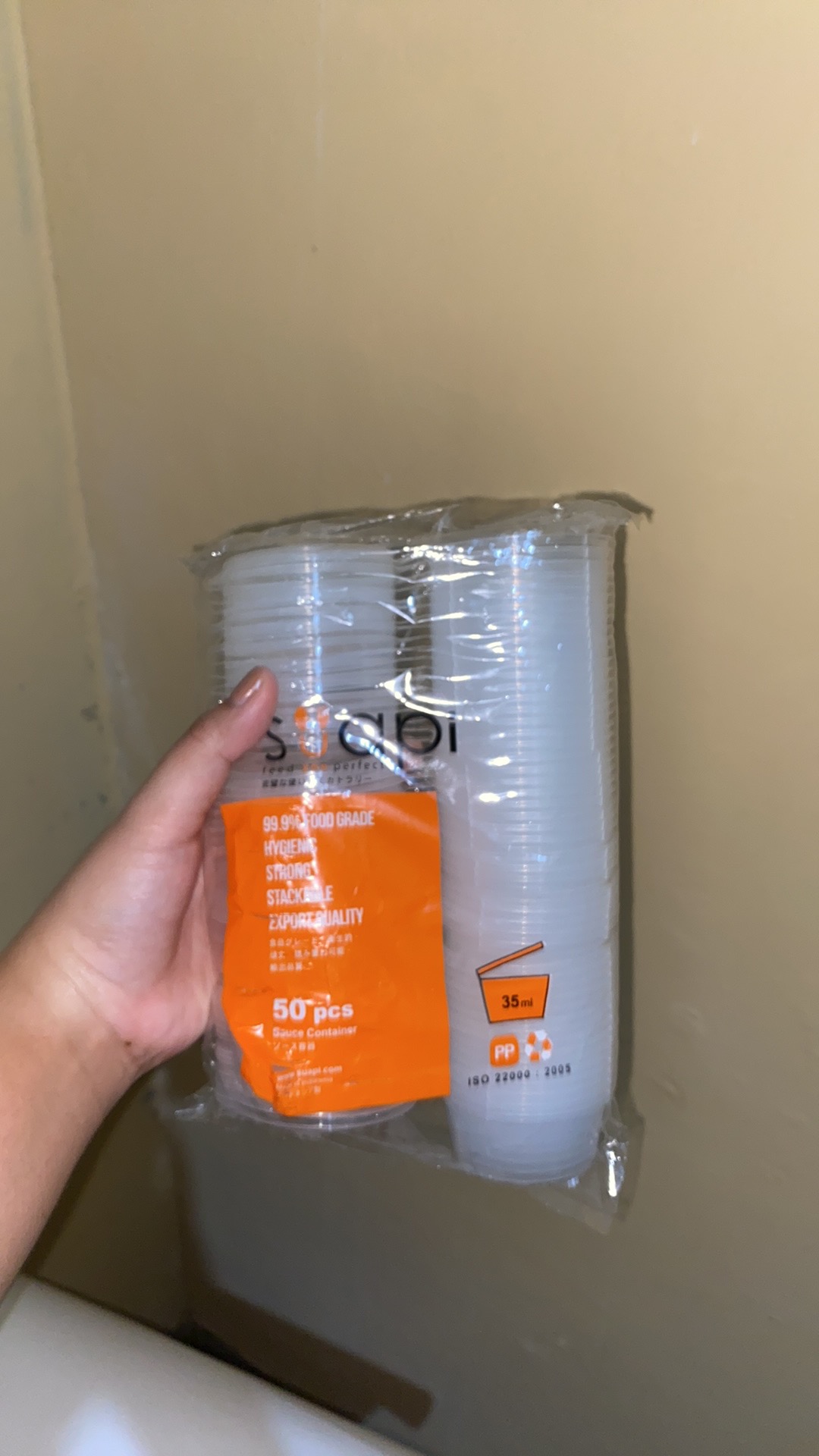 Saos Container Plastik 35ml / Cup Sambal / Tempat Sambal Suapi