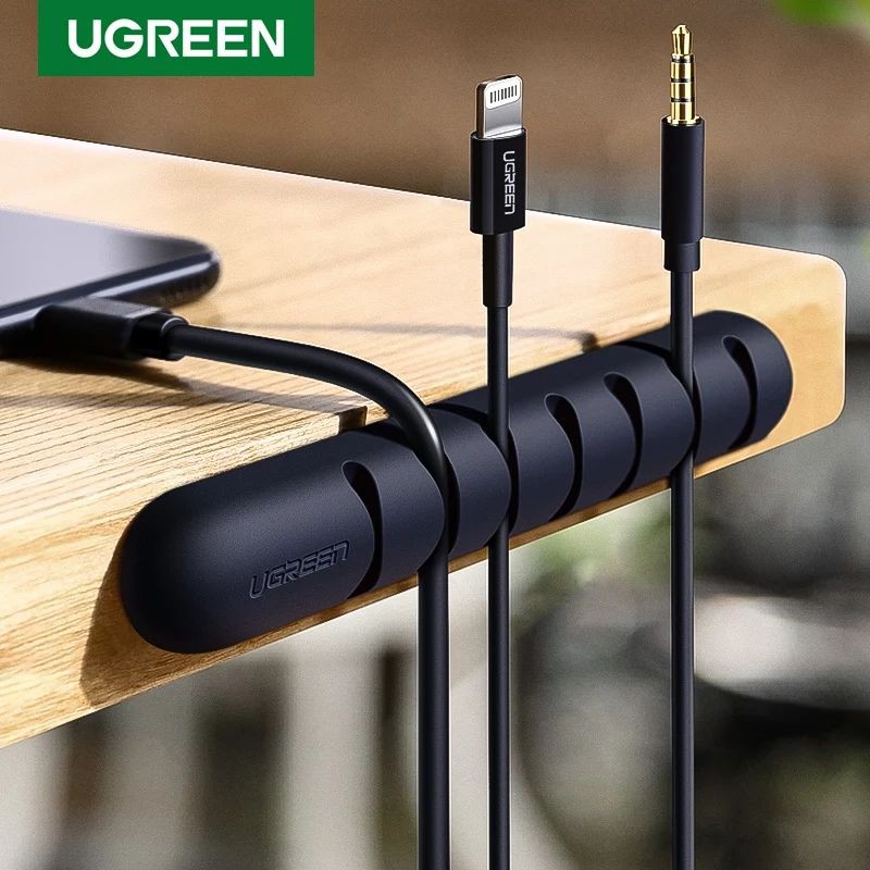 UGREEN 7 Clip Organizer Kabel Berbahan Silicon Fleksible