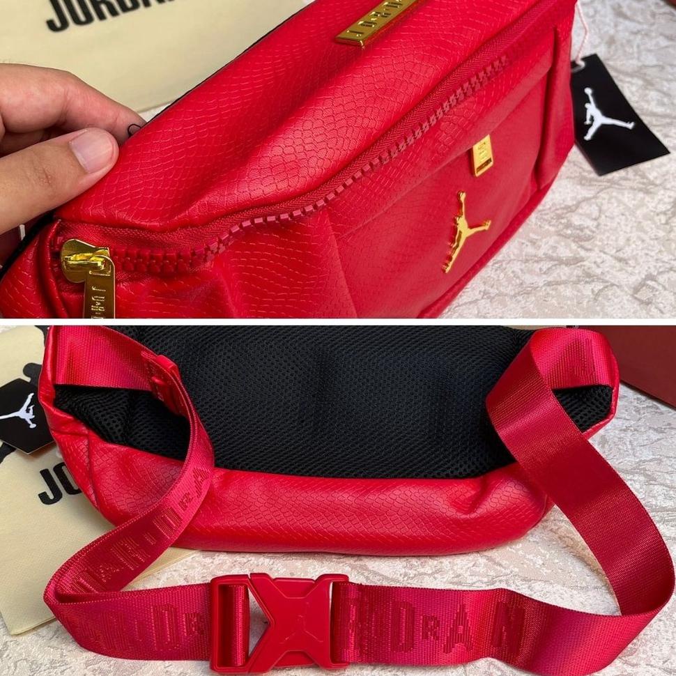Air Jordan Waistbag Regal Gold FULLSET / Tas Jordan Tas Selempang Tas Pria Tas Wanita {PY.26Au22ᶜ}