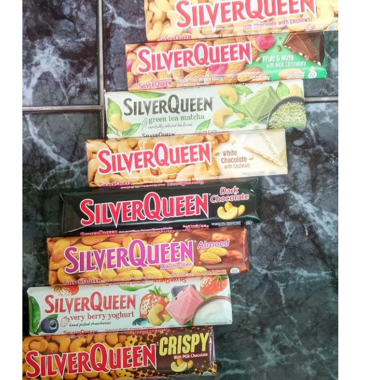 

10.10 TERLARIS Coklat SilverQueen 58gr - 62 gr/gram BESAR, Cokelat Silver Queen 62 gr, SilverQueen Montes 50gr し 11