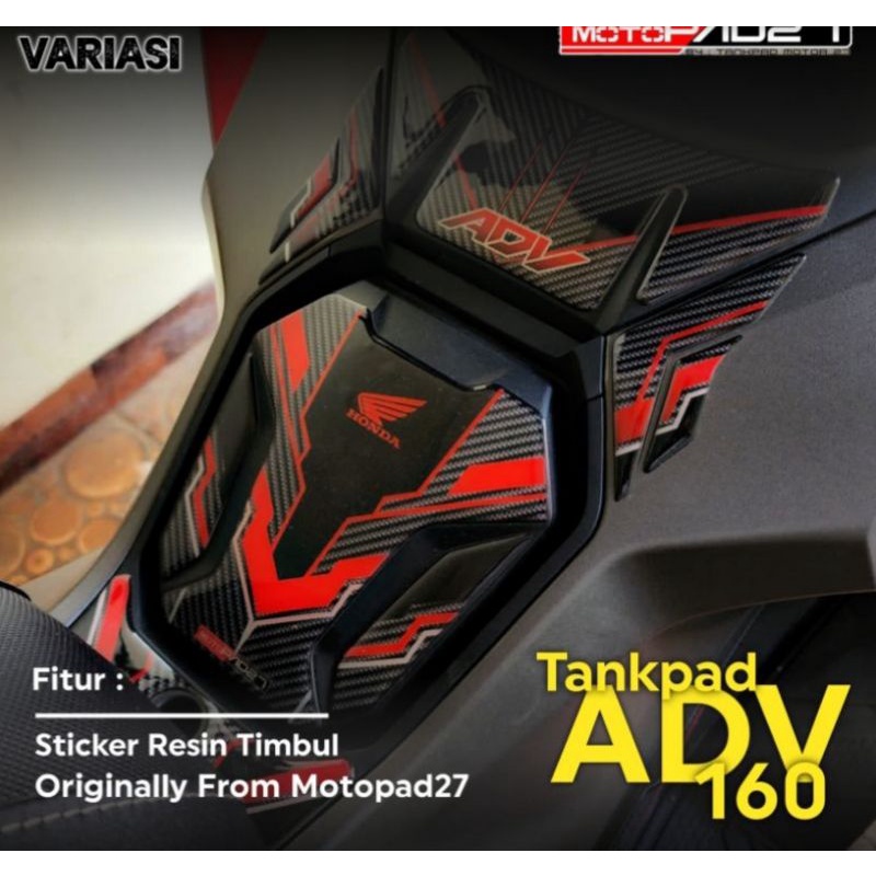 Motopad27 Sticker Stiker Tankpad Deckpad  Resin Timbul  Honda ADV 150 ADV 160  Quality Premium