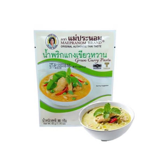 

MAE PRANOM GREEN CURRY PASTE PACK 50GR