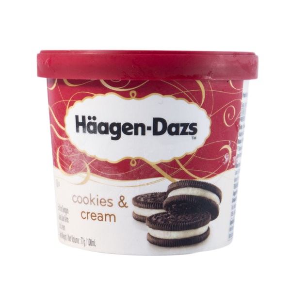 

Häagen-Dazs Haagen-Dazs Es Krim Rasa Kukis dan Krim 100 ml