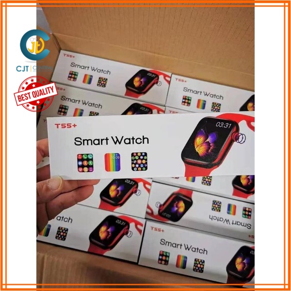 JAM TANGAN SMARTWATCH T55 PLUS | JAM TANGAN SMARTWATCH | T500+ | JAM TANGAN PINTAR