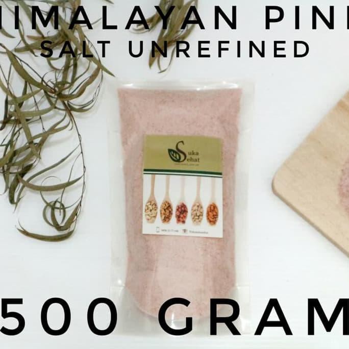 

TERLARIS! Natural Himalayan Salt / Pink Salt / Garam Himalaya -500gram
