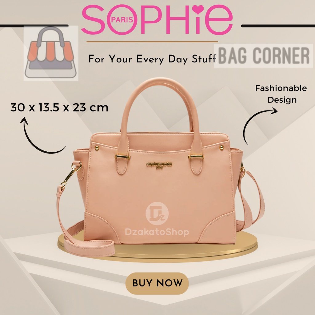 BagCorner - Sophie Martin Paris Tas Kerja Jinjing Wanita Viene Pink Selempang Wanita Promo Terbaru K