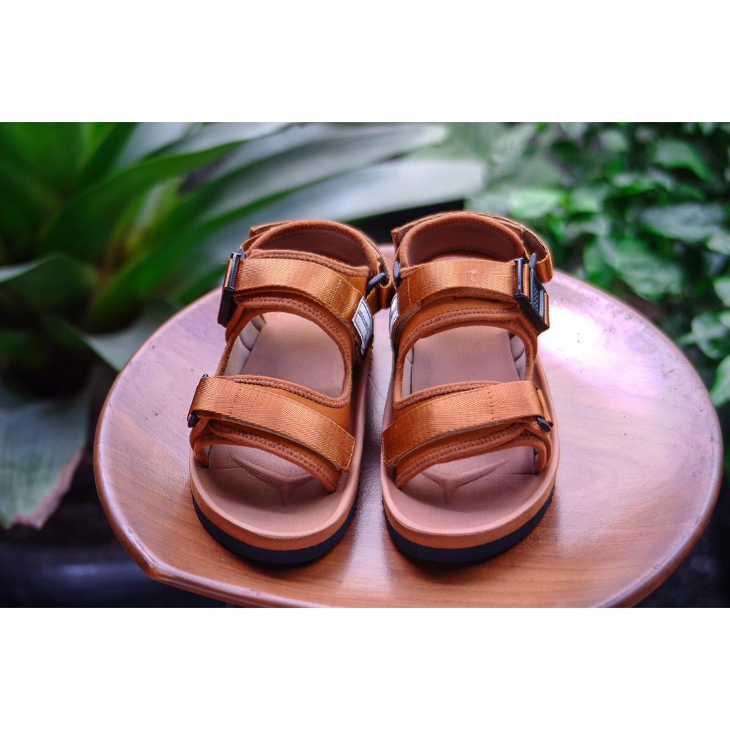 sandal kasual pria wanita volkerfootwear cutter tan blacksole