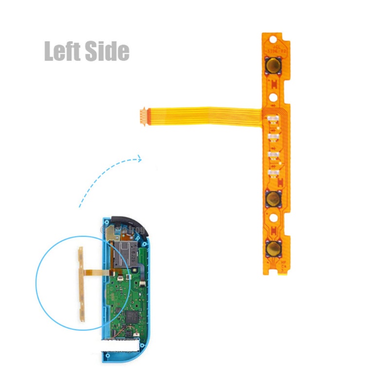 Tombol btsg 5in1 ZL ZR L SL SR Untuk Kunci Pita Kabel Fleksibel Untuk Switch Joy Con Control