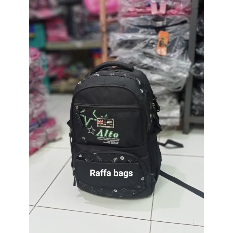 tas Ransel sekolah  Backpack Alto Silver Gril