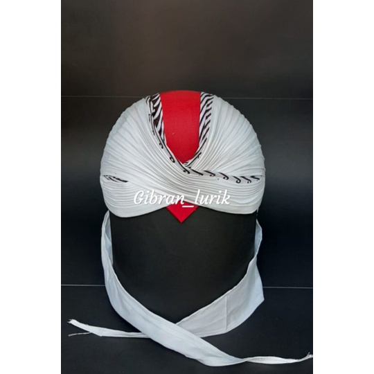 blangkon jogja samurai lipat putih // blangkon lipat //blangkon jogja