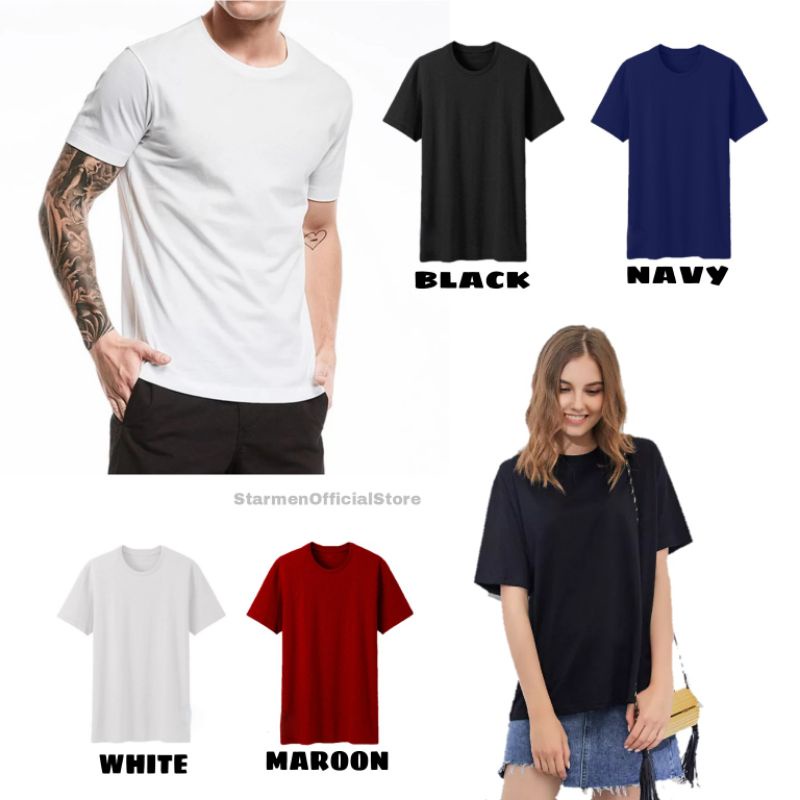 KAOS POLOS UNISEX KATUN COMBED 30S SIZE S , M , L , XL , XXL / PAKAIAN PRIA WANITA / KAOS KEKINIAN / KAOS VIRAL / ATASAN COWOK CEWEK / KAUS OBLONG / TSHIRT TUMBRL TEE BASIC / KAOS DISTRO TERMURAH / BEST SELLER /KAOS ADEM / COTTON COMBED READYSTOCK STARMEN