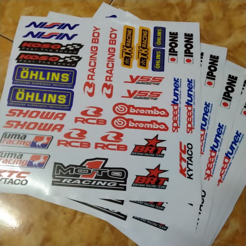 STICKER PACK SPONSOR RACING VARIASI