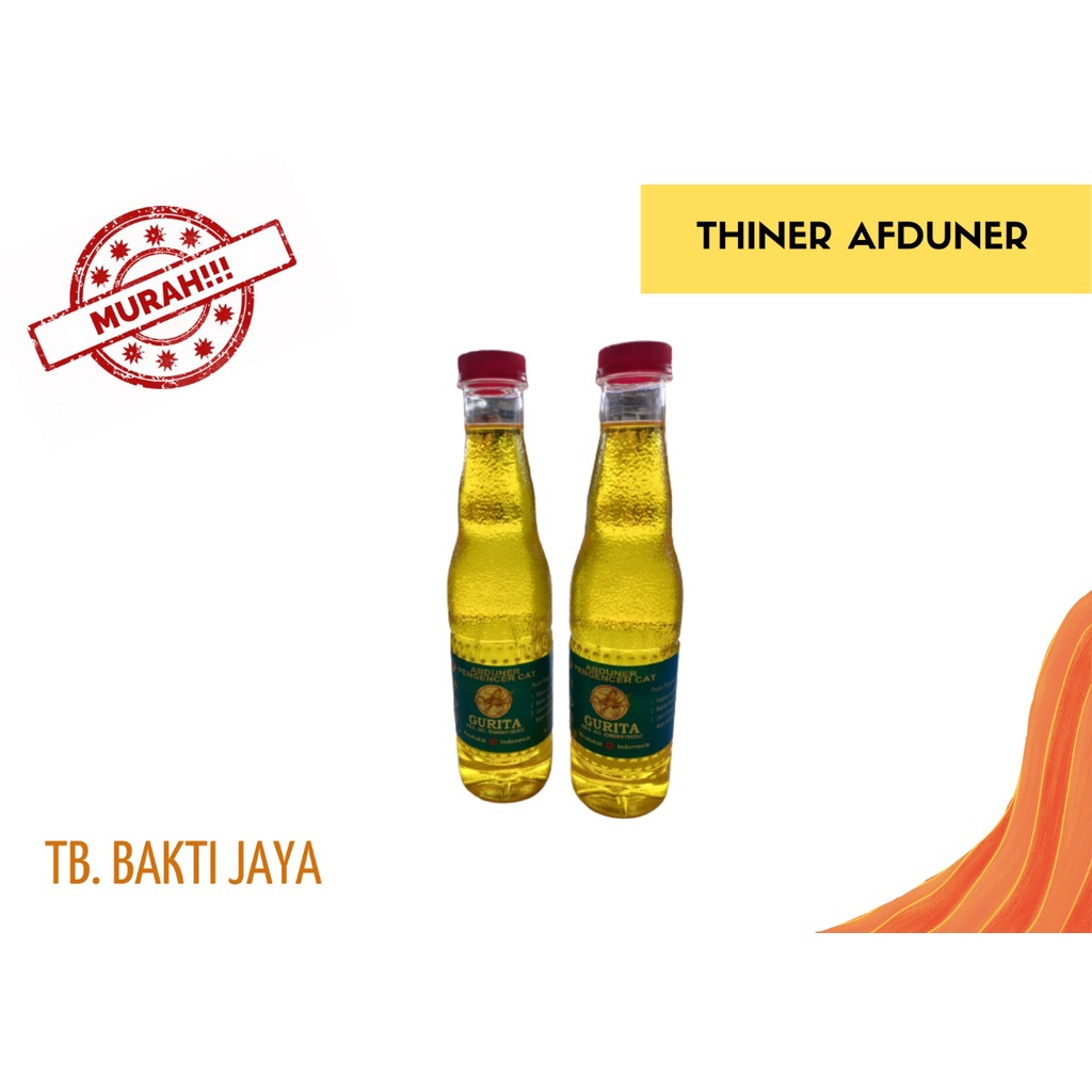 TINER | THINER AFDUNER | GURITA | 250ML |PENGENCER CAT MINYAK KAYU ATAU BESI