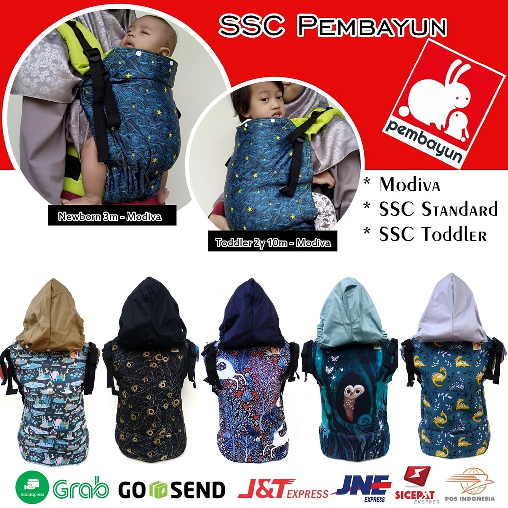 Gendongan Bayi SSC Pembayun size Standard dan Toddler