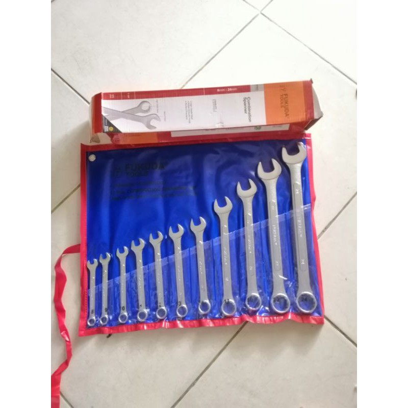 KUNCI RINGPAS FUKUDA KUNCI RING PAS SET 8-24