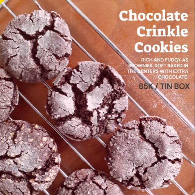 

Chocolate crinkle cookies | soft baked cookies