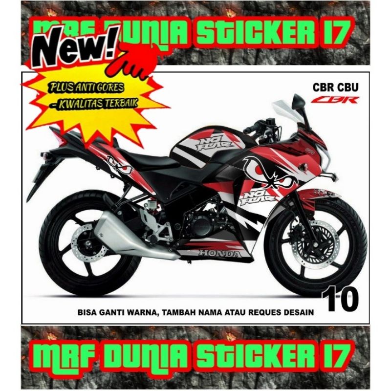 Sticker decal CBR CBU Full Body dekal CBR CBU Stiker CBR CBU Full Body Motif 10