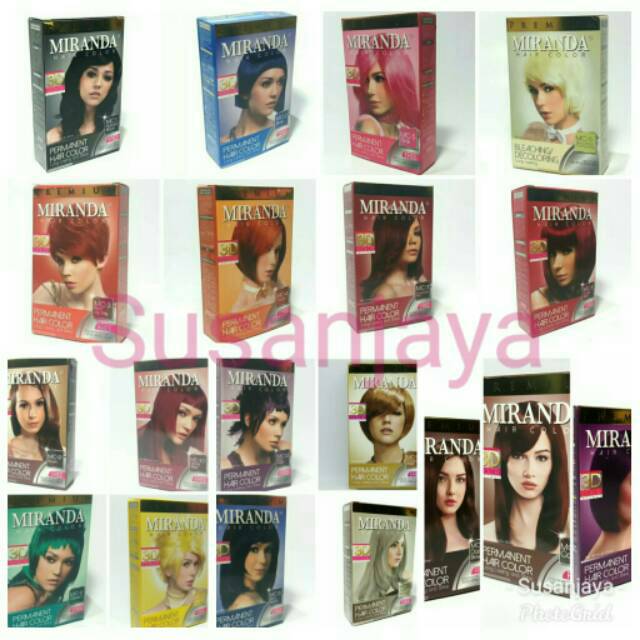 Miranda Hair Color / Semir Rambut 30ml ( beli 2 karton free handuk, 1 karton free payung )