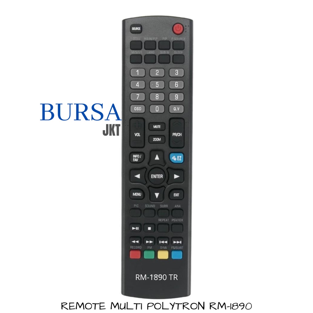 REMOTE POLYTRON UNIVERSAL TV DIGITAL POLYTRON CINEMAX CH1890TR 81/191 81E023 81F414 81F579 81E878