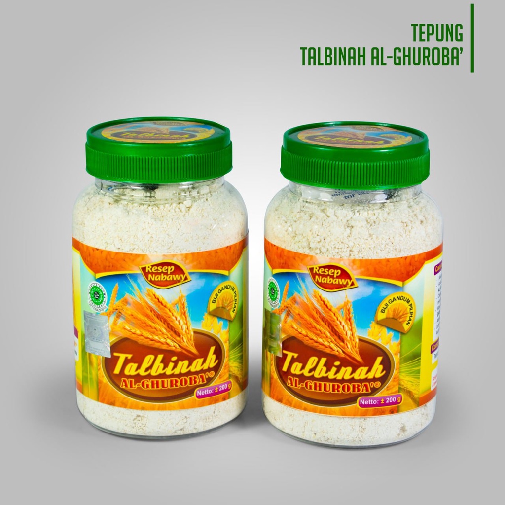 

[ AL-GHUROBA ] TEPUNG TALBINAH 200 GRAM BERIZIN HALAL PRODUK MUSLIM BAIK UNTUK KESEHATAN