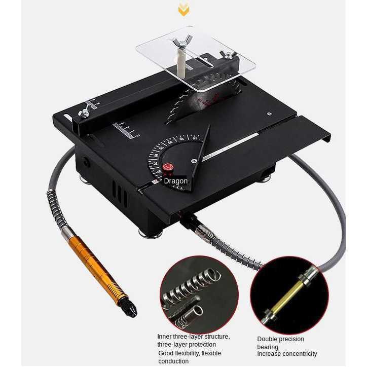 WOLIKE Table Saw Mesin Potong / Poles Mini Serbaguna DIY 100W - T5