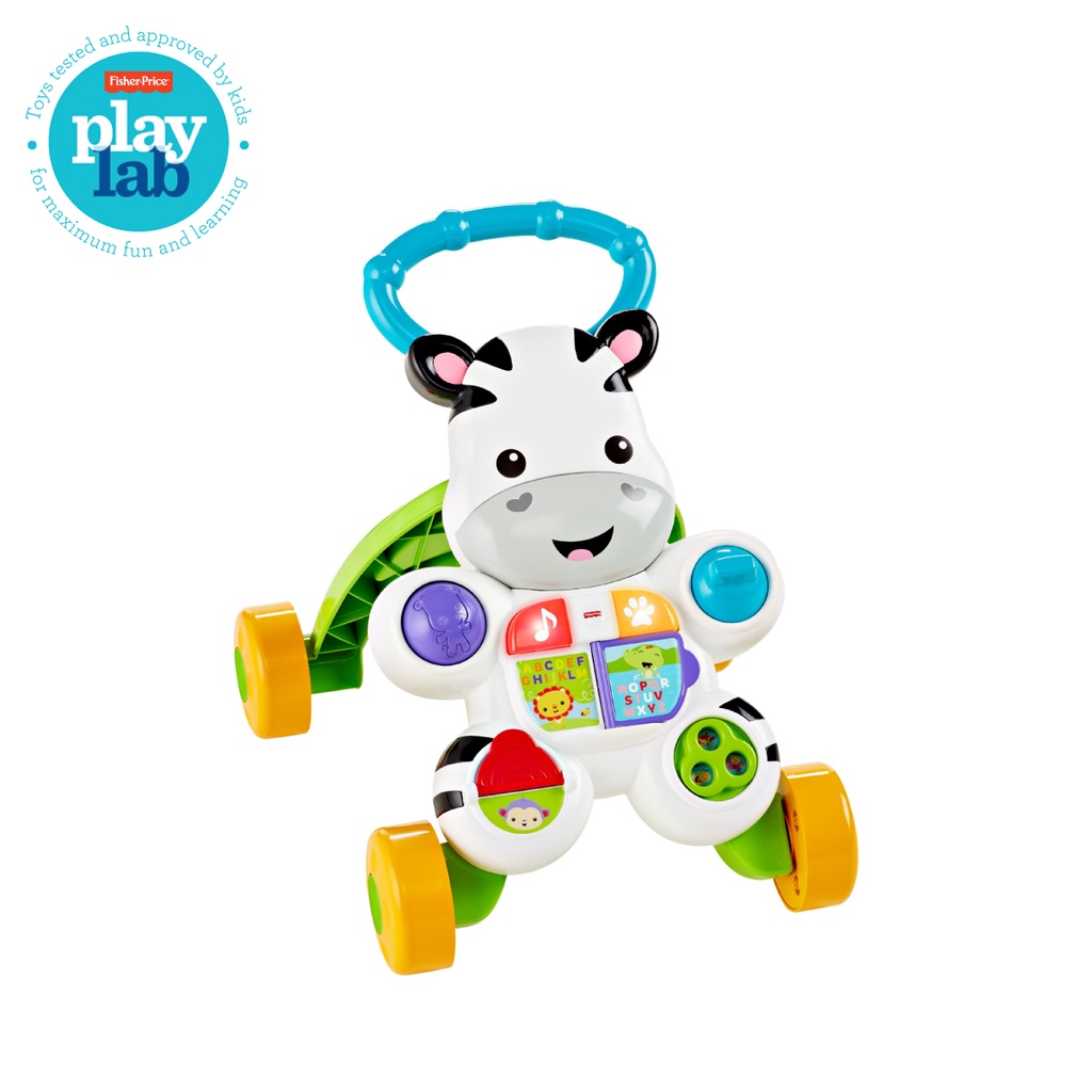 Fisher Price  Learn with Me Zebra Walker  - Mainan Belajar Jalan Anak Bayi / Push Walker