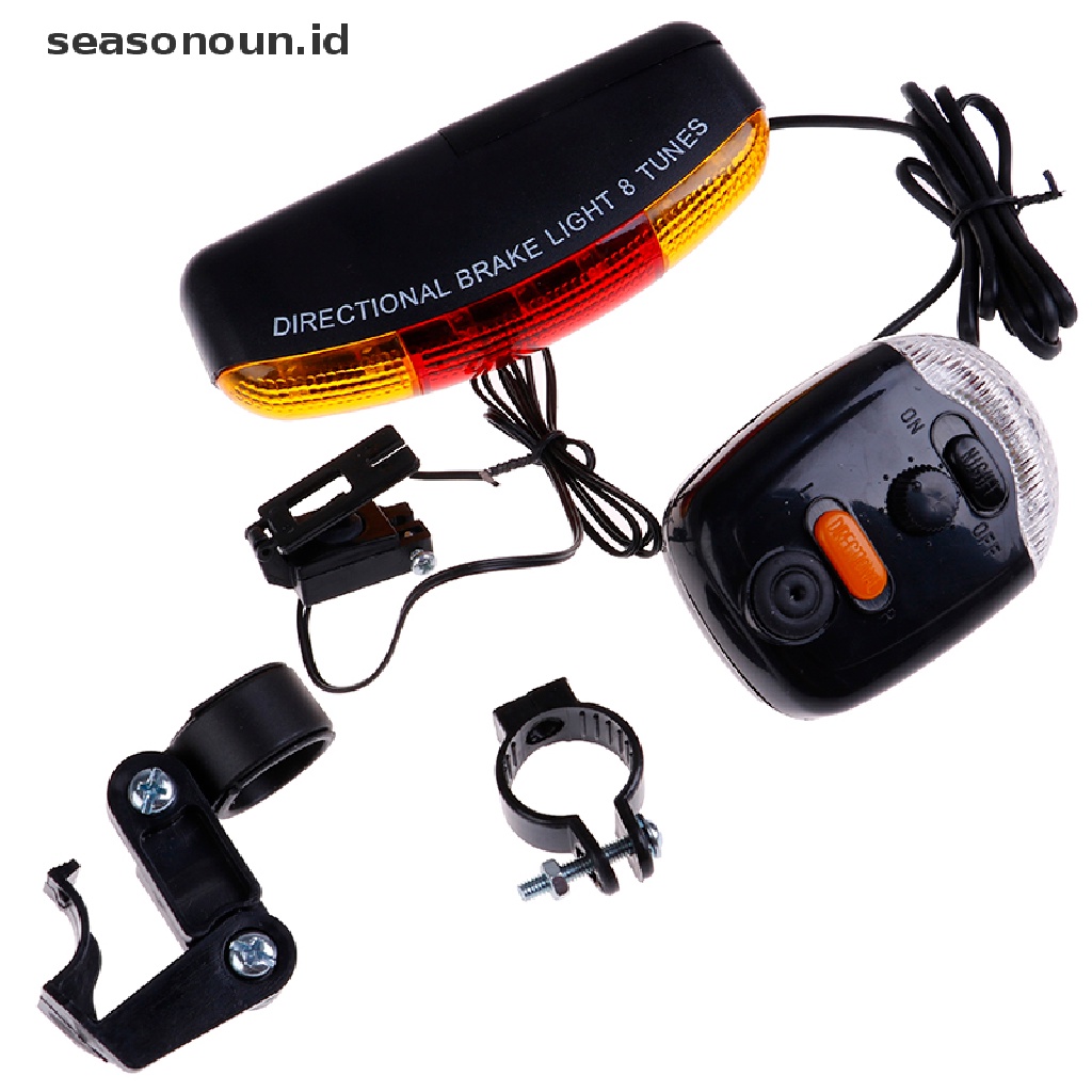 (seasonoun) Lampu Belakang + Klakson Sepeda Gunung