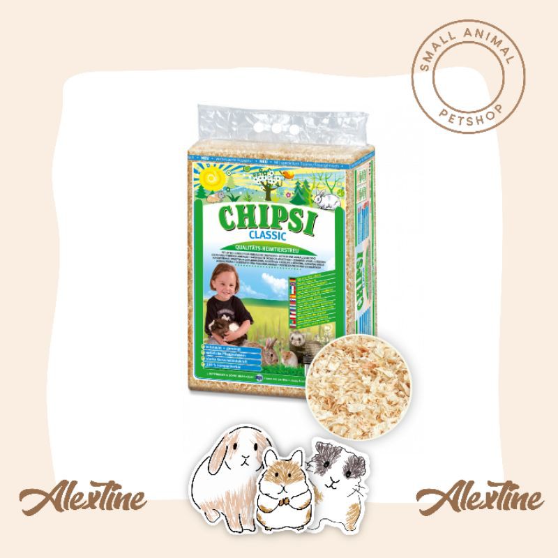 Chipsi Classic Bedding Serbuk Kayu 3,2kg | Alextine Small Pets