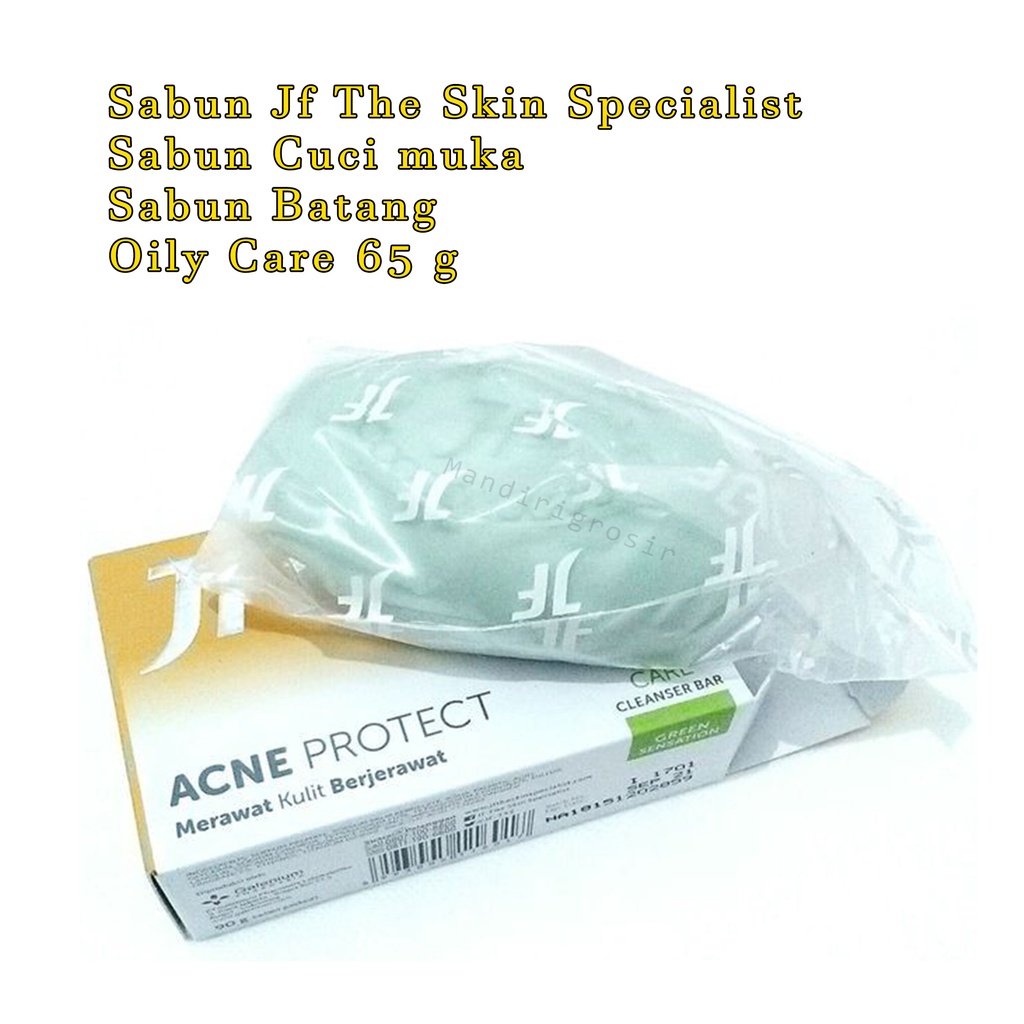 Sabun Jf The Skin Specialist * JF * Sabun cuci muka * Sabun Batang * Oily Care * 65 g