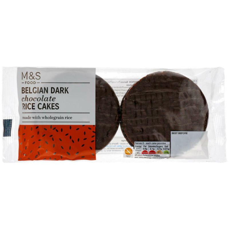 

MARKS & SPENCER M&S Belgian Dark Chocolate Rice Cakes 102g