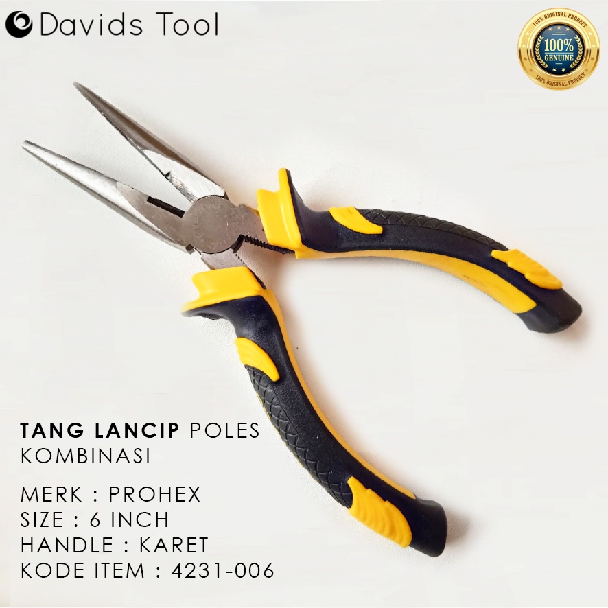 Tang Lancip Jepit Prohex 6 inch