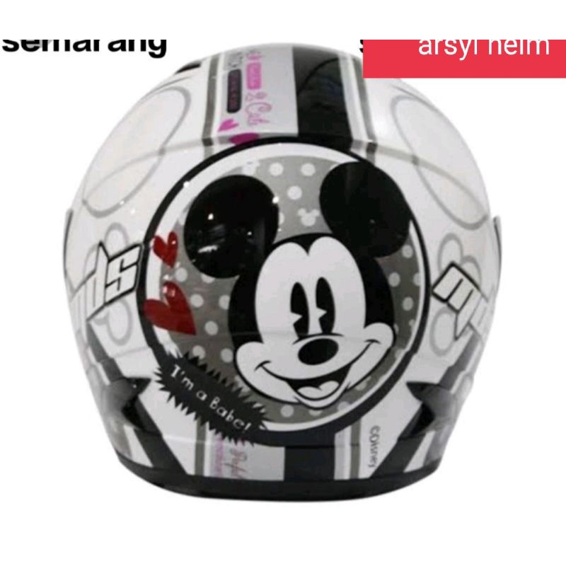 HELM MDS R3 MICKEY MOUSE WHITE/BLAK ORIGINAL