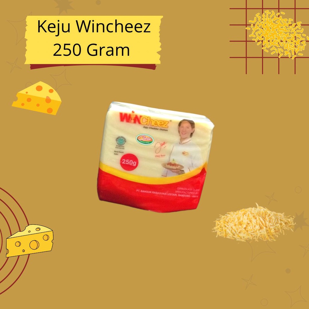 

Keju WinCheez 250g (Cheddar)