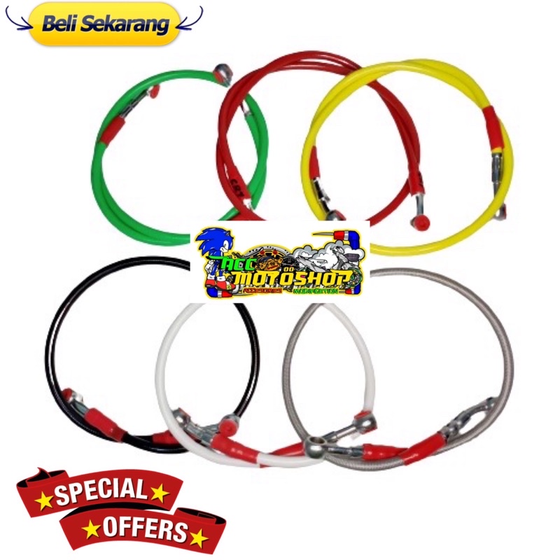 Promo Selang Rem Variasi selang rem cakram depan 95cm universal TERMURAH