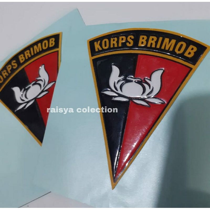 stiker brimob / stiker mobil / stiker polisi