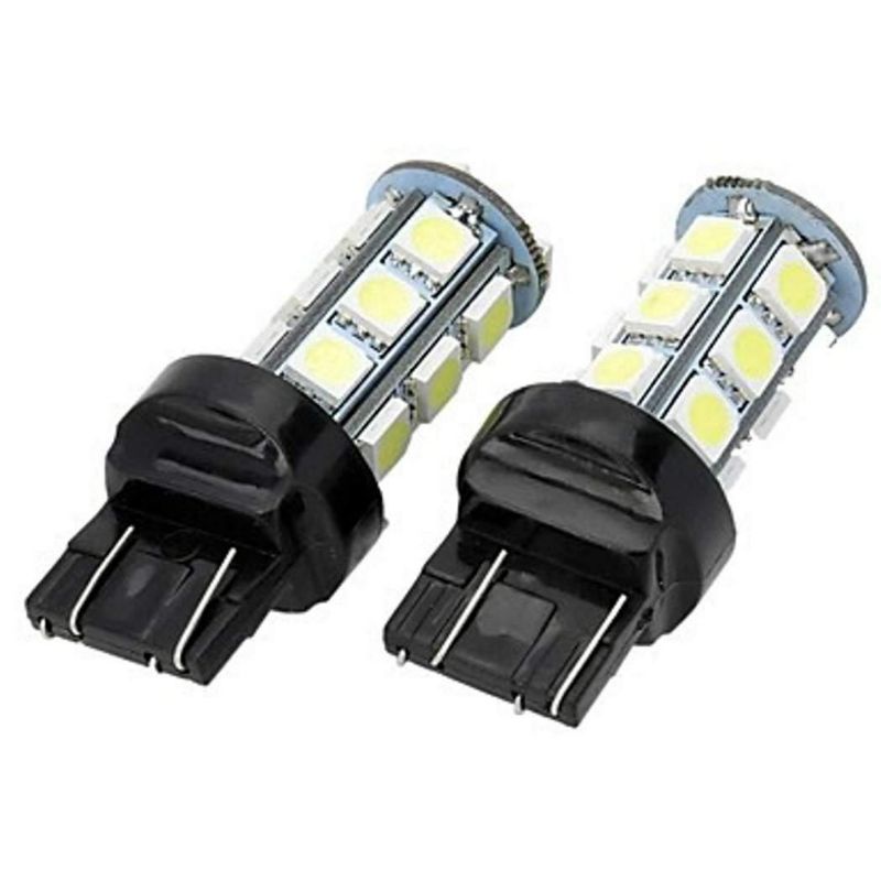 T20 Led Lampu Rem Mundur Mobil Kedip Strobo Flash Stoplamp Mobil 18 Titik Tancap 2 Kaki