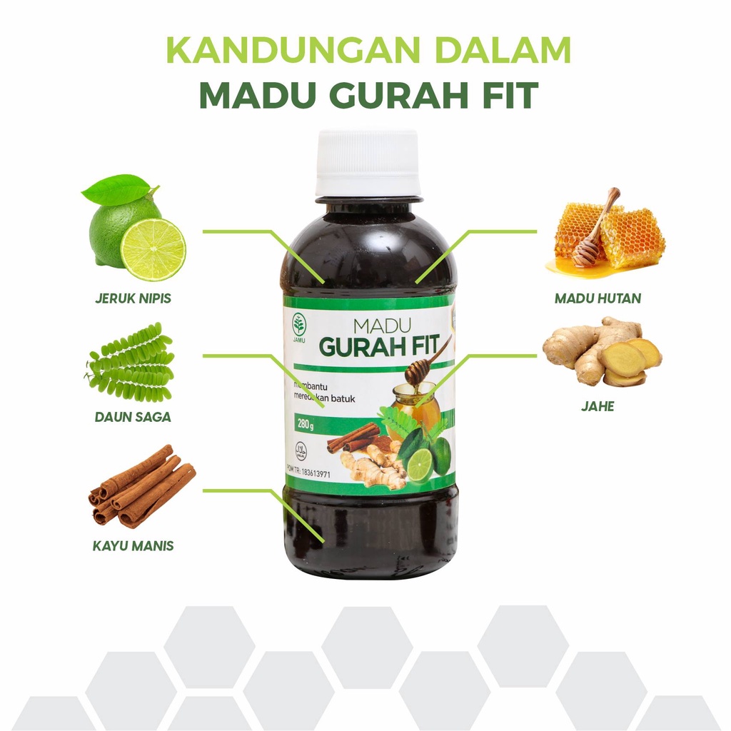Madu Gurah Fit Obat Flu Batuk Gurah fit Obat Herbal Sakit Tenggorokan Sesak Nafas Sinusitis Asma TB-2