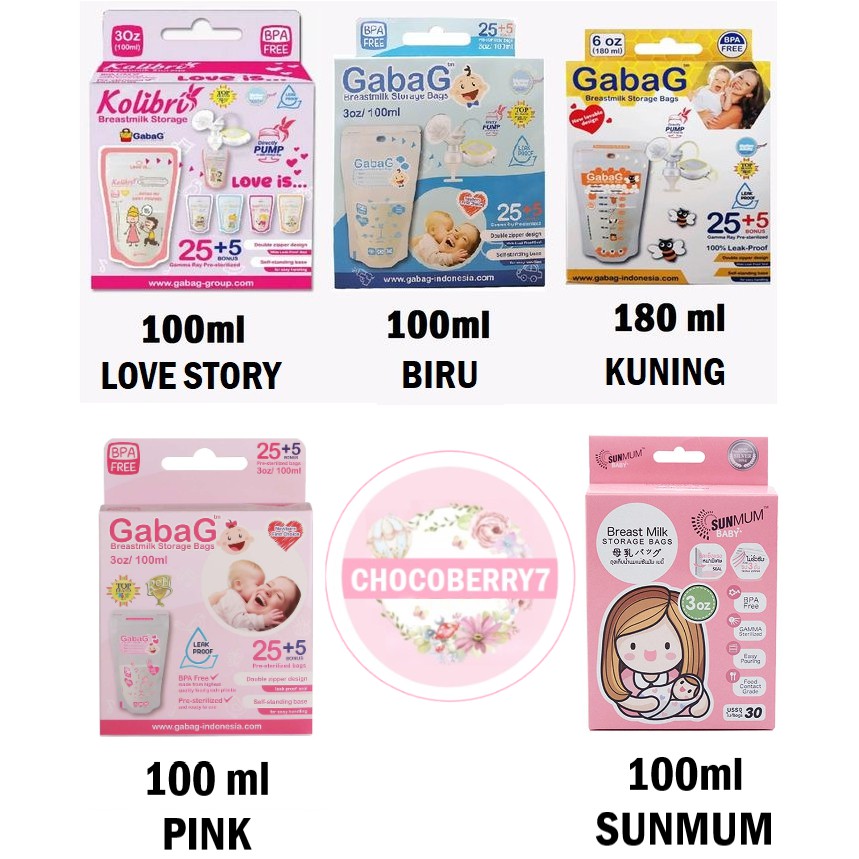 Kantong Asi MOOIMOM / MOM UUNG / SUNMUM / BKA / BERDEE / GABAG KOLIBRI MAMABEAR 100ml 100 120 150 180 200 ml