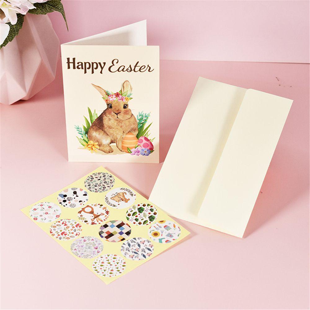 Solighter Easter Cards Kit 24pack Perlengkapan Paskah Spring Note Card Dengan Amplop