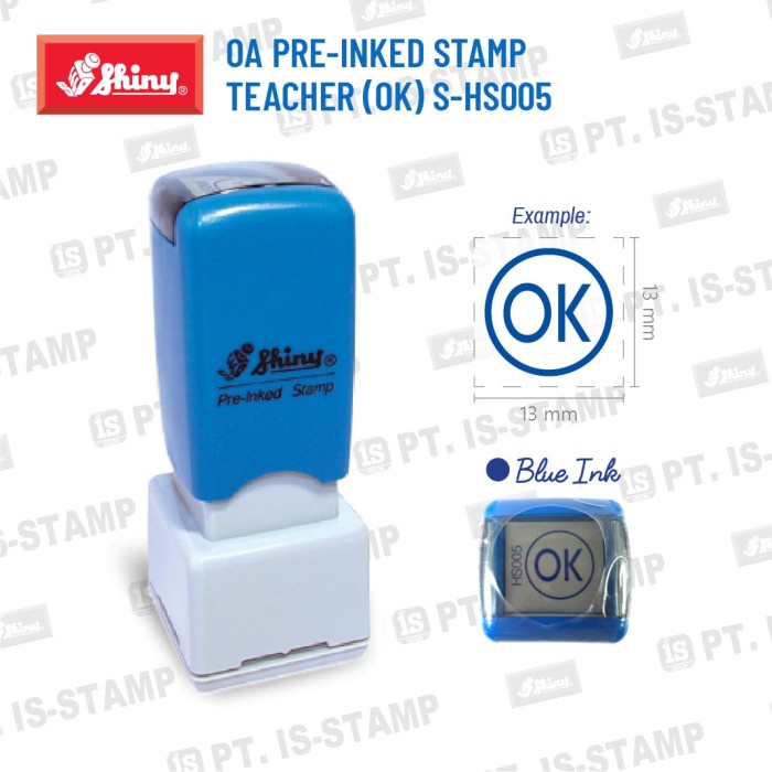 

Spesial Shiny Oa Pre-Inked Stamp Teacher (Ok) S-Hs005 Hot Sale