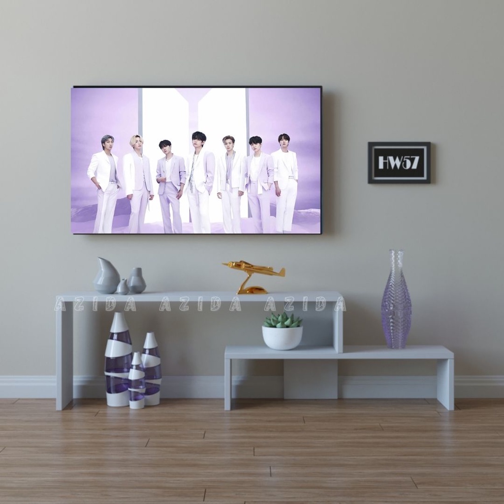 Rak Tv Dinding Minimalis Dekorasi Meja Serbaguna Sudut Tempel Pojok Susun Kayu Hiasan Dinding