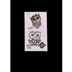 Tattoo Temporary Owl Key Tato Temporer Burung Hantu Tatto Tatoo