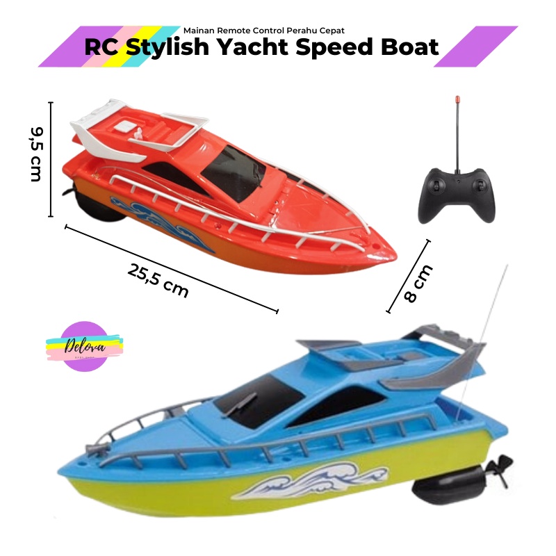 Jual RC Stylish Yacht Mainan Remote Control Kapal Cepat Speed Boat SNI