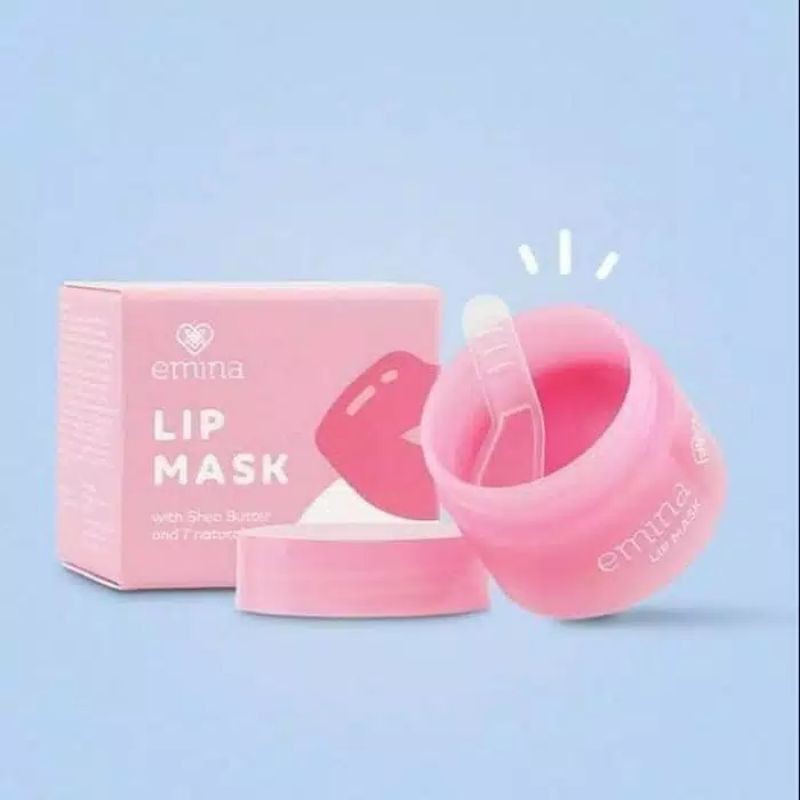 ❤ Miss.Vinka ❤ Emina Lip Mask Sleeping Mask Shea Butter 7 Natural oil BPOM 9g
