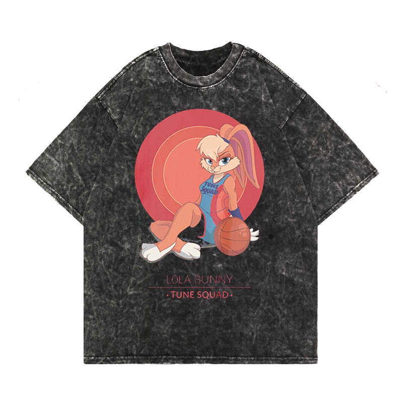 Lola Bunny Tune SQuad Oversized Washing T-shirt Washed Tee